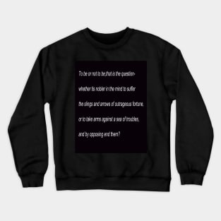 William Shakespeare`s Hamlet Crewneck Sweatshirt